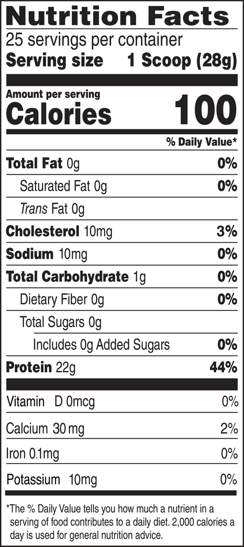 nutrition facts