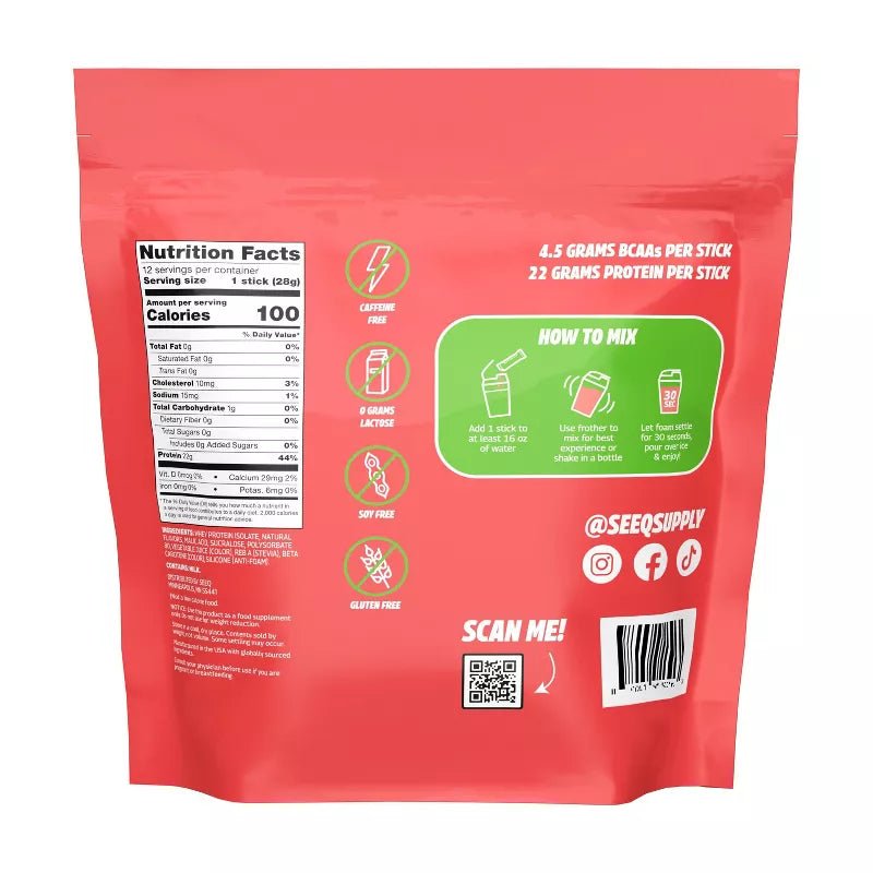 Clear Protein Watermelon Wave On - The - Go - SEEQ