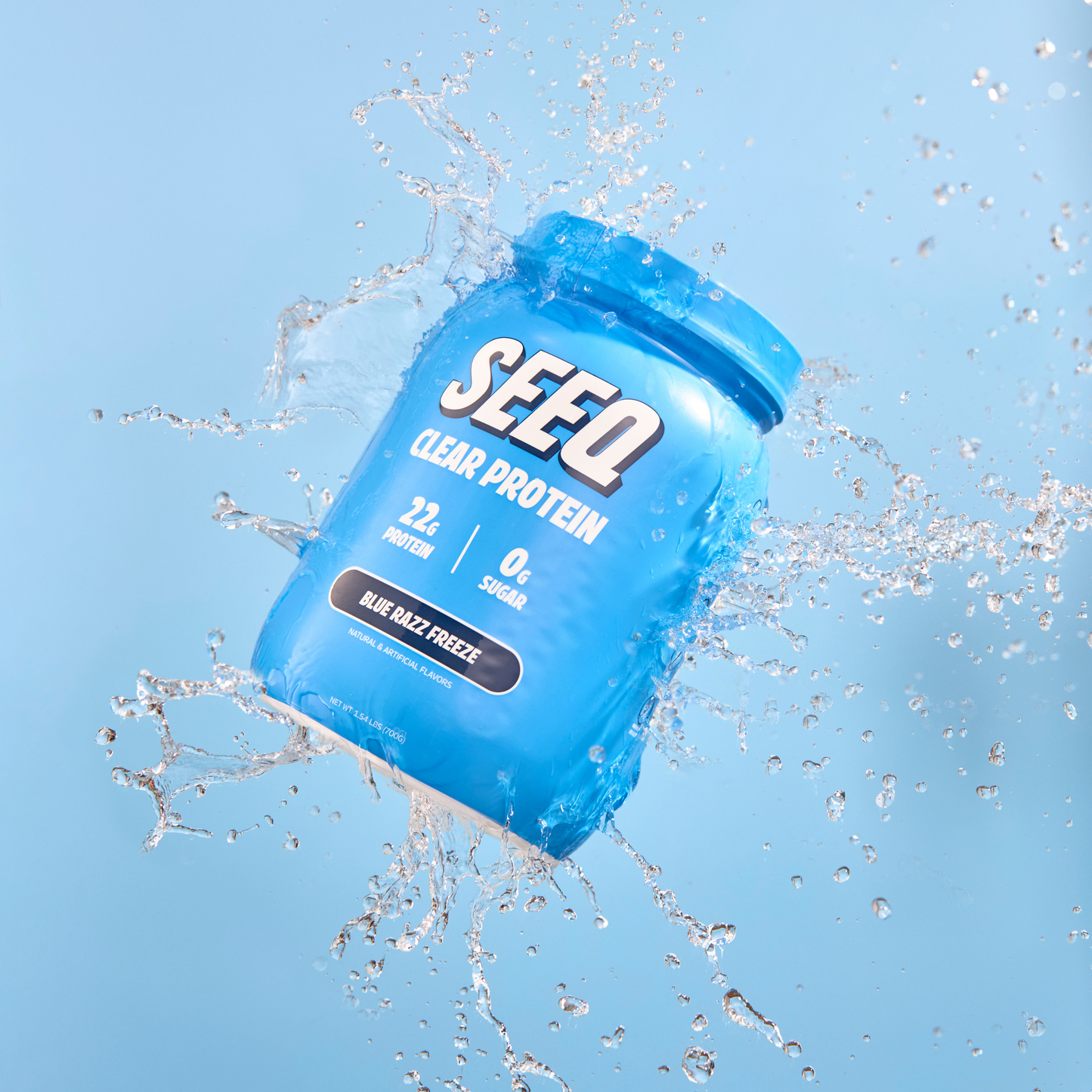 clear protein Blue razz Freeze