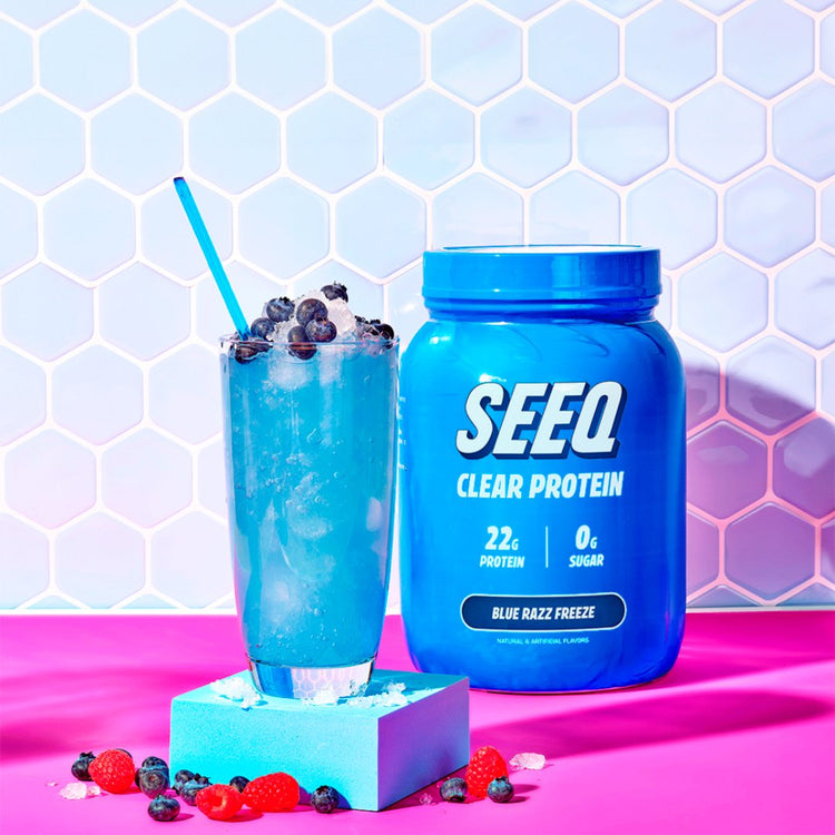 Blue Razz Protein Slushie