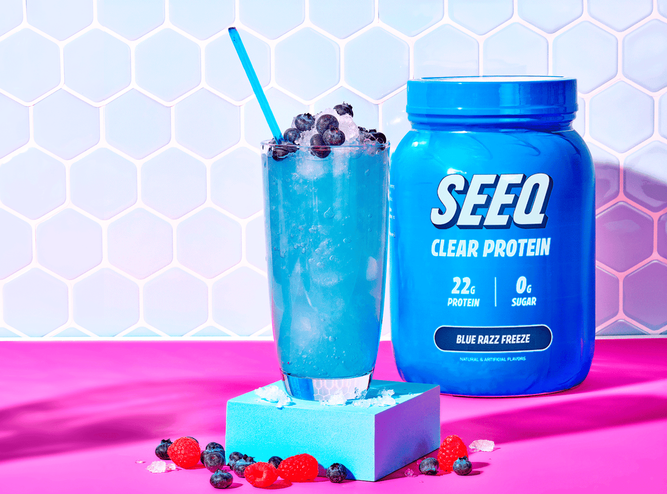 Clear Protein Blue Razz Blast SEEQ Clear Protein Blue Razz Blast SEEQ