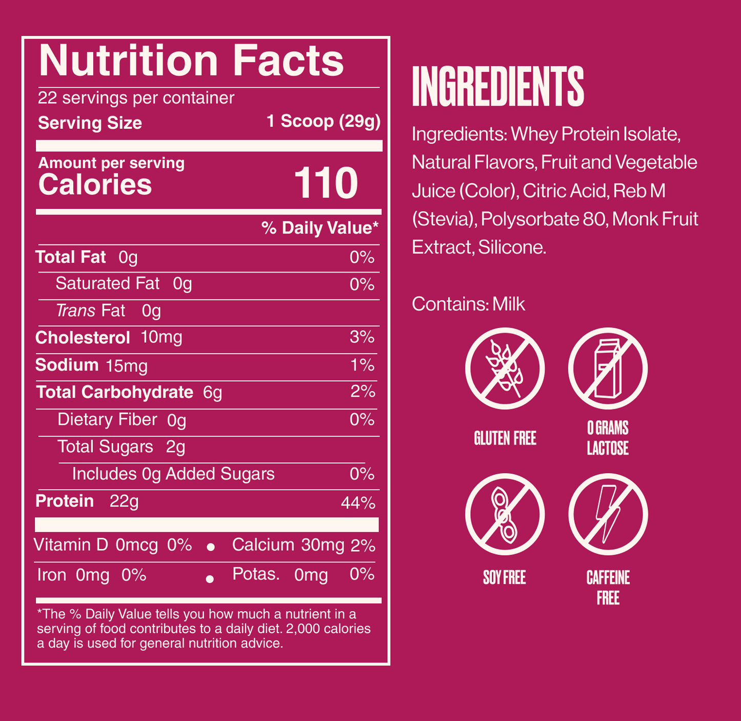 Clear Protein Raspberry Iced Tea