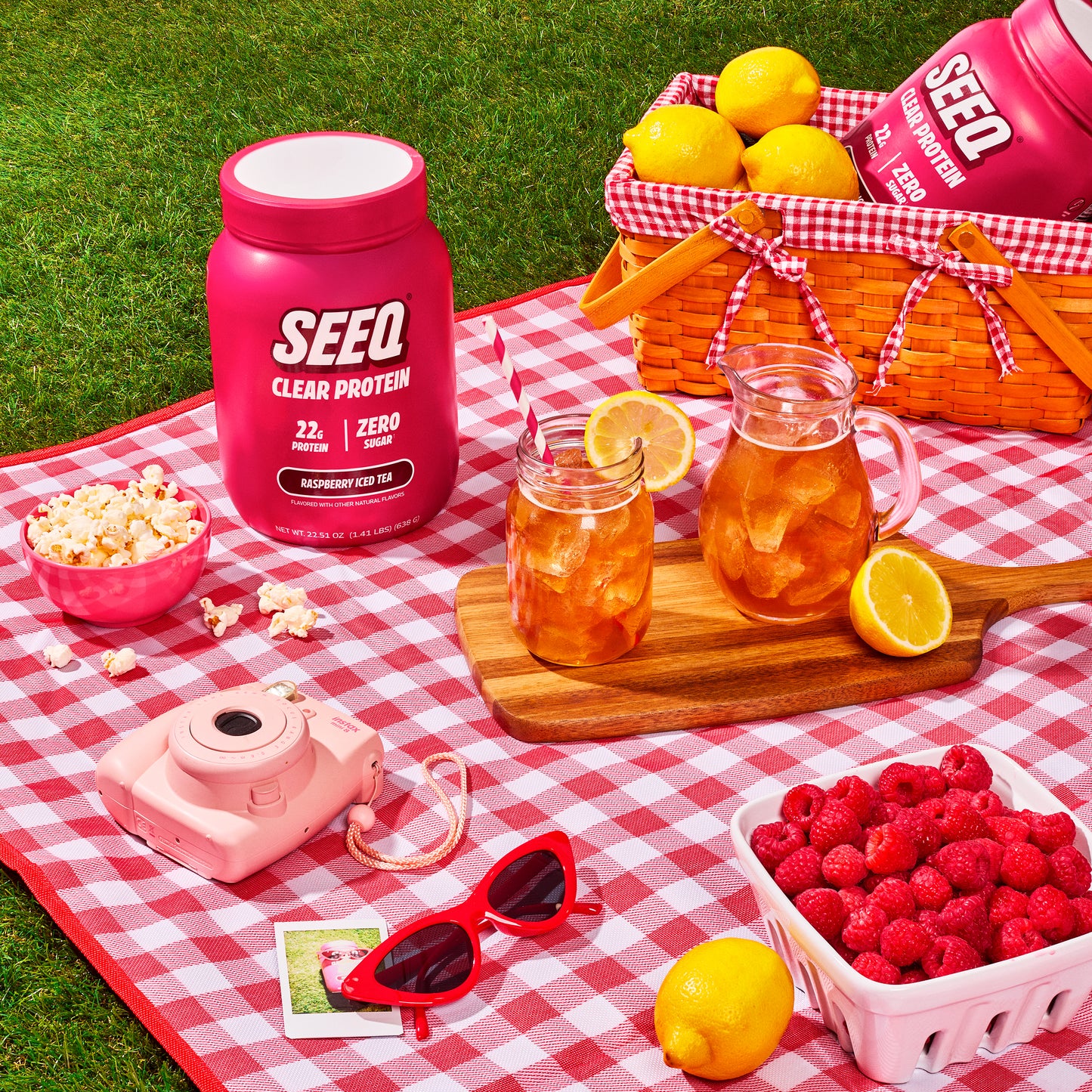 Clear Protein Raspberry Iced Tea