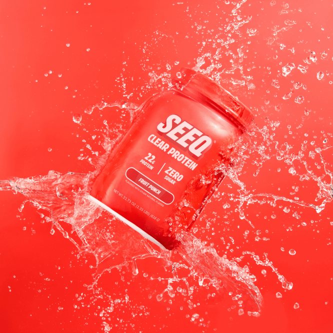 Seeq Clear Protein Fruit Punch Tub Splash