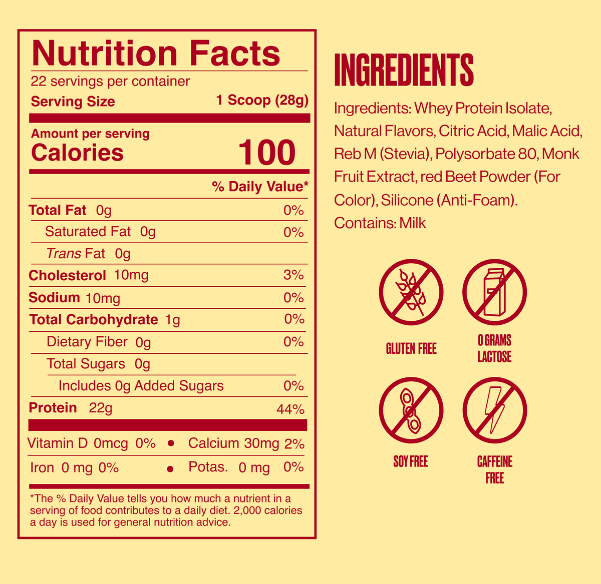 Seeq Clear Protein Mango Pineapple Nutrition Facts