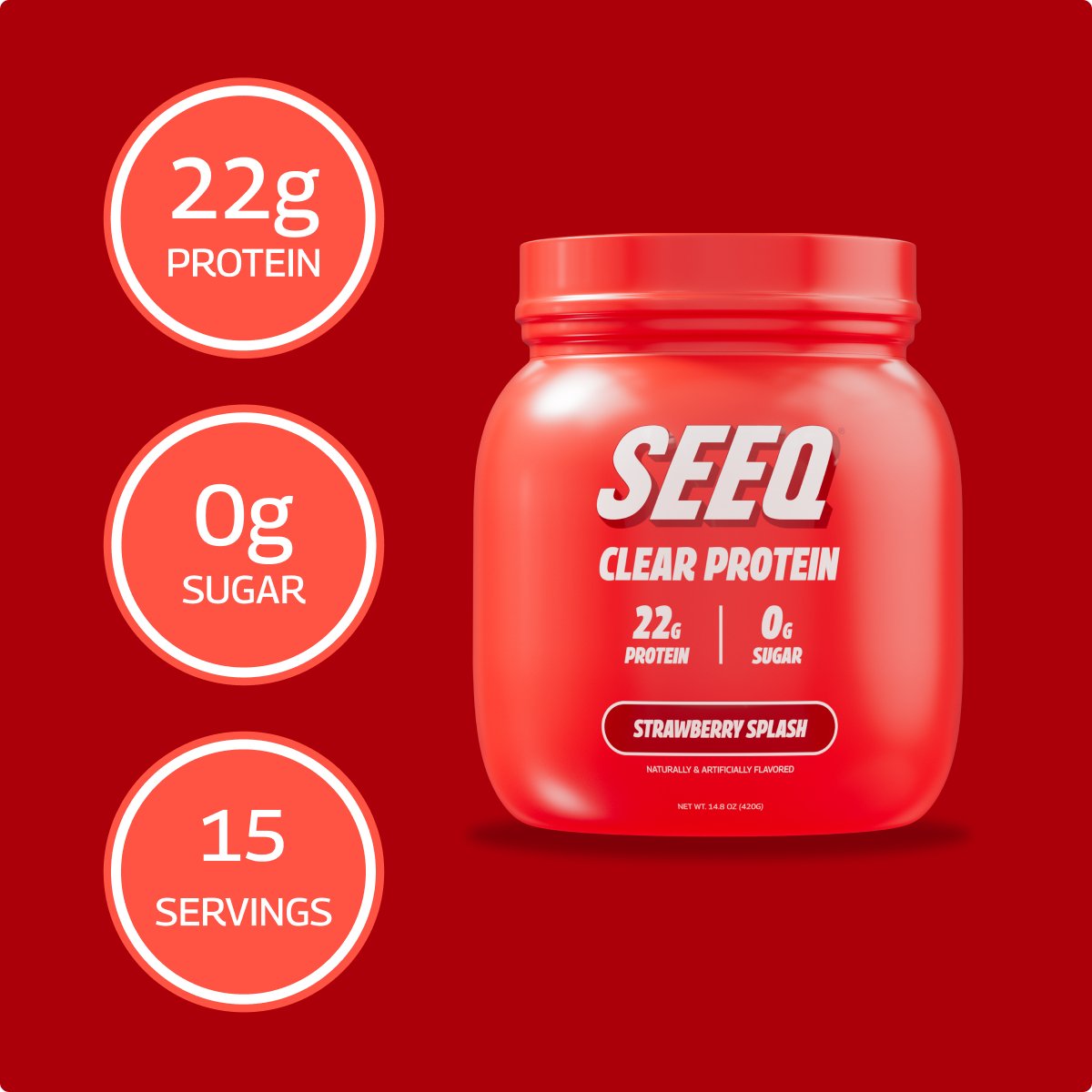 STRAWBERRY SPLASH (15 SERVINGS) - SEEQ