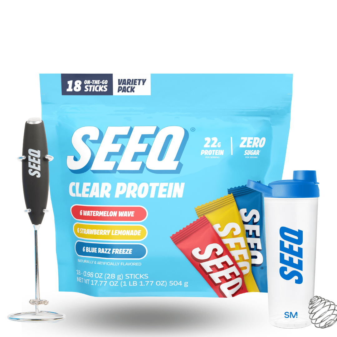The Ultimate Bundle: Protein, Shaker & Frother. All in One!! - SEEQ