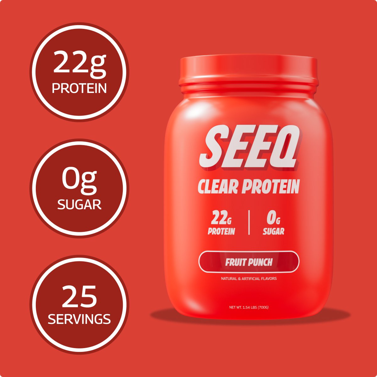 Protien Blue Razz Clear Protein - SEEQ Blue Razz Freeze
